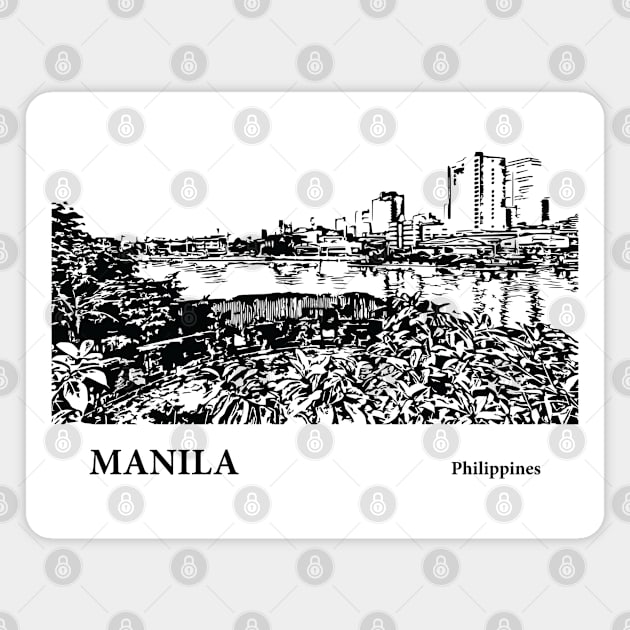 Manila - Philippines Magnet by Lakeric